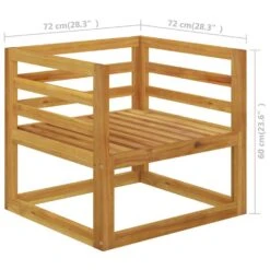 VidaXL - Tuinstoel - Crème - Acaciahout - Met Kussens -Beliani Winkel 5b5ac7eb7c144275821e71437c6ce209