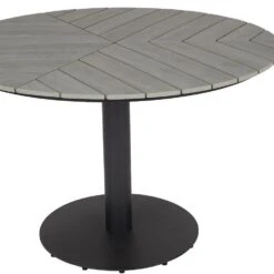 Lisomme Bente Ronde Tuintafel Grijs - Ø 113 Cm -Beliani Winkel 5bc45ae19f4a4af9b33d8d3aa518a20d