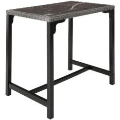 Tectake Wicker Bartafel Kutina Met 2 Stoelen Latina, Grijs -Beliani Winkel 5be6a822a3194ebb838dd9f8c7508a06