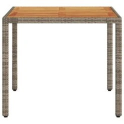 VidaXL - Tuintafel - Grijs - Poly Rattan - 90 X 90 X 75 Cm 14 VidaXL - Tuintafel - Grijs - Poly Rattan - 90 X 90 X 75 Cm -Beliani Winkel 5bf08dc1e0b04b358583c4ecfb206bf1
