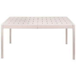 BARTICA - Tuintafel - Beige - 154 X 84 Cm - Synthetisch Materiaal 12 BARTICA - Tuintafel - Beige - 154 X 84 Cm - Synthetisch Materiaal -Beliani Winkel 5c55e54b64e443b89401e2d75c71f3ef
