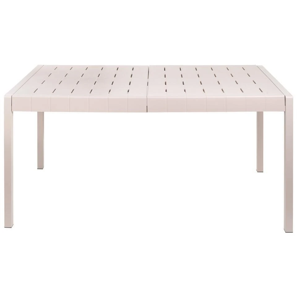 BARTICA - Tuintafel - Beige - 154 X 84 Cm - Synthetisch Materiaal 5 BARTICA - Tuintafel - Beige - 154 X 84 Cm - Synthetisch Materiaal - Afbeelding 5