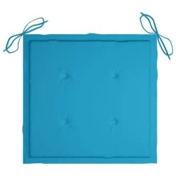 VidaXL - Tuinstoelen Met Blauwe Kussens - Massief Teakhout - 2 Stuks -Beliani Winkel 5c58f67b60e04b8bbb599ade4b898a41
