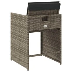 VidaXL - Tuinstoelen - Kussens - Grijs - Poly Rattan - 4 Stuks -Beliani Winkel 5c9e69afc8114954bb605ca54ff83049