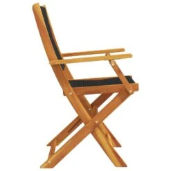 VidaXL - Tuinstoelen - Zwart - Acaciahout En Polypropeen - 2 Stuks -Beliani Winkel 5d16d20f8b984cb7a4ebd28b4ef18147