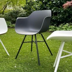 Nolon Noa-Puk Kunststof Wit - Zwart Onderstel 15 Nolon Noa-Puk Kunststof Wit - Zwart Onderstel -Beliani Winkel 5dd86fccc7304f3fa996b137659284a7