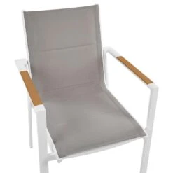 BUSSETO - Tuinstoel Set Van 4 - Grijs - Aluminium -Beliani Winkel 5e3d03dfee1349ed83dac432ed676d1f