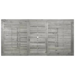 VidaXL - Tuintafel - Grijs - Massief Acaciahout - (150-200)x100x75 Cm -Beliani Winkel 5e406609110347688e5fbf8b69ba02f8