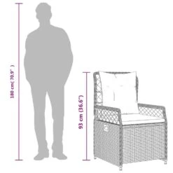 VidaXL - Tuinstoel - Beige - Poly Rattan -Beliani Winkel 5ed1f39db4fe4817b51331d950b6310e