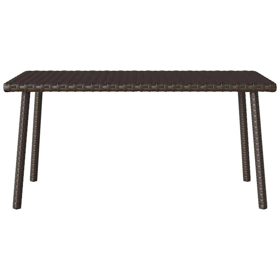 VidaXL - Tuin Salontafel - Bruin - Poly Rattan - 80 X 40 X 37 Cm 3 VidaXL - Tuin Salontafel - Bruin - Poly Rattan - 80 X 40 X 37 Cm - Afbeelding 3