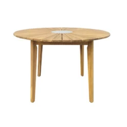 Sens-Line - Bali Tuintafel - Ø100cm - Acaciahout -Beliani Winkel 5fcf85944dd046ad9f5024e4fc2a5d1e