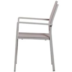 WOOOD Fowl Tuinstoel - Aluminium/Textileen - Zand - Set Van 2 -Beliani Winkel 601faf99d81e45c4a4334b9c13b71302