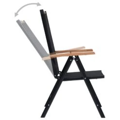 VidaXL - Tuinstoelen - Zwart - Aluminium En Textileen - 2 Stuks - Inklapbaar 14 VidaXL - Tuinstoelen - Zwart - Aluminium En Textileen - 2 Stuks - Inklapbaar -Beliani Winkel 617dc7bd783a4b7a92aab1d6591ee578