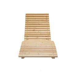 Merkloos HOME DELUXE Wave Houten Ligstoel WOLGA - 60 Cm -Beliani Winkel 61f1d85fdabe42d4b1da2e1e4b6a0fd1