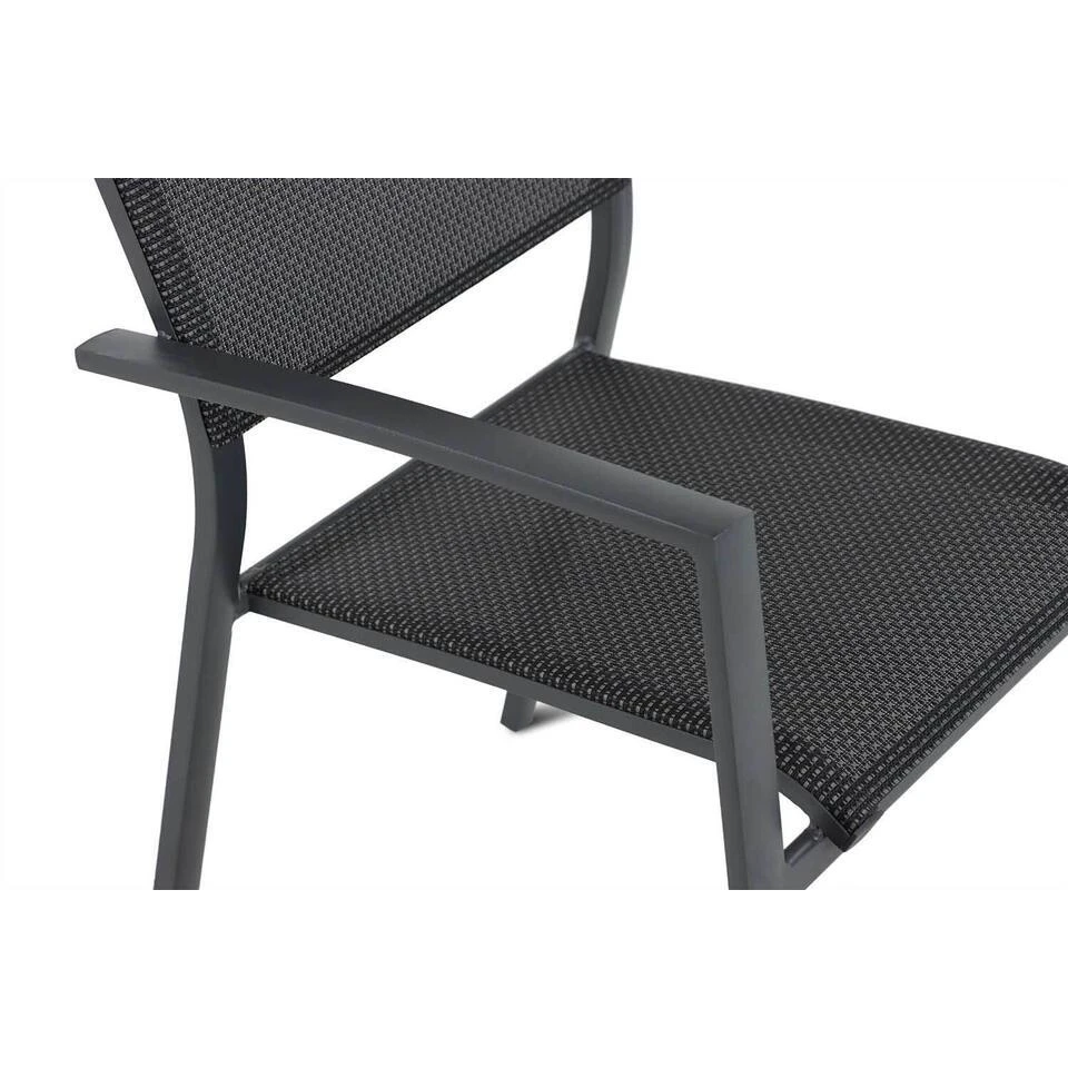 Tuinstoel Stapelbaar Aluminium Grijs-antraciet Lifestyle Garden Furniture Sella 8 Tuinstoel Stapelbaar Aluminium Grijs-antraciet Lifestyle Garden Furniture Sella - Afbeelding 8
