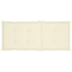 VidaXL - Verstelbare Tuinstoelen - Kussens - Crème - Acaciahout - 4 Stuks -Beliani Winkel 626e518f449e452fbc3edb9aae2221d7