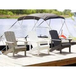 ADIRONDACK - Tuinstoel - Grijs - Kunsthout -Beliani Winkel 62a2705e2a774096b61a09f654c95106