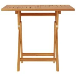 VidaXL - Tuintafel Inklapbaar - Bruin - Massief Teakhout - 85x85x76 Cm -Beliani Winkel 62a760634392471cb866c54f9a5540e7