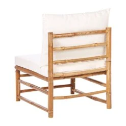 CERRETO - 1-zits Module - Wit - Bamboe -Beliani Winkel 63f7d7fbac1547ea9e99d8c50bc0c9b1