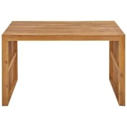 BELLANO - Tuintafel - Lichthout - 120 X 70 Cm - Acaciahout -Beliani Winkel 648d21071de643a7a6cd16884c0d016f