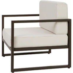 Tectake - Tuin-loungefauteuil Comosa, XXL-kussens, Bruin / Beige -Beliani Winkel 64a270d86b6e442bbeacfa63c0780fa6
