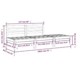 VidaXL - Tuinbank - Natuurlijk Grenenhout - Grenenhout -Beliani Winkel 64b840604d374ab7b7972f7944886b3d