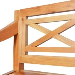 VidaXL Bank Batavia 136 Cm Massief Mahoniehout Lichtbruin -Beliani Winkel 659d32920b1547e7940ebcd96ff6d762