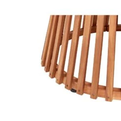 AGELLO - Tuintafel - Lichthout - ⌀ 120 Cm - Acaciahout -Beliani Winkel 668503efbc7c43da858994011a81dc23