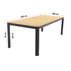 Vdgarde Premium - General Tuintafel 220x100cm. 17 Vdgarde Premium - General Tuintafel 220x100cm. -Beliani Winkel 678ed15d16f14fd7b80abc326bfb5a60