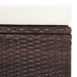 VidaXL - Tuinstoel - Bruin - Poly Rattan - Verstelbaar - Met Kussens -Beliani Winkel 67bb9deb572d4a118d3a7be60c946e24
