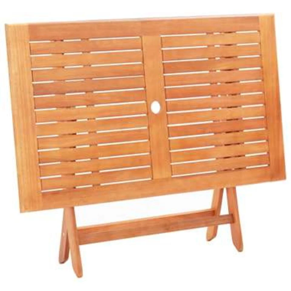 VidaXL Tuintafel Inklapbaar 120x70x75 Cm Massief Eucalyptushout 4 VidaXL Tuintafel Inklapbaar 120x70x75 Cm Massief Eucalyptushout - Afbeelding 4
