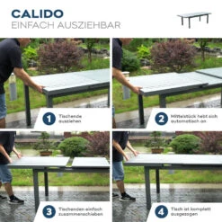 Merkloos HOME DELUXE CALIDO Tuintafel -Beliani Winkel 687f15824d2b44b9958a59f98cc9e934
