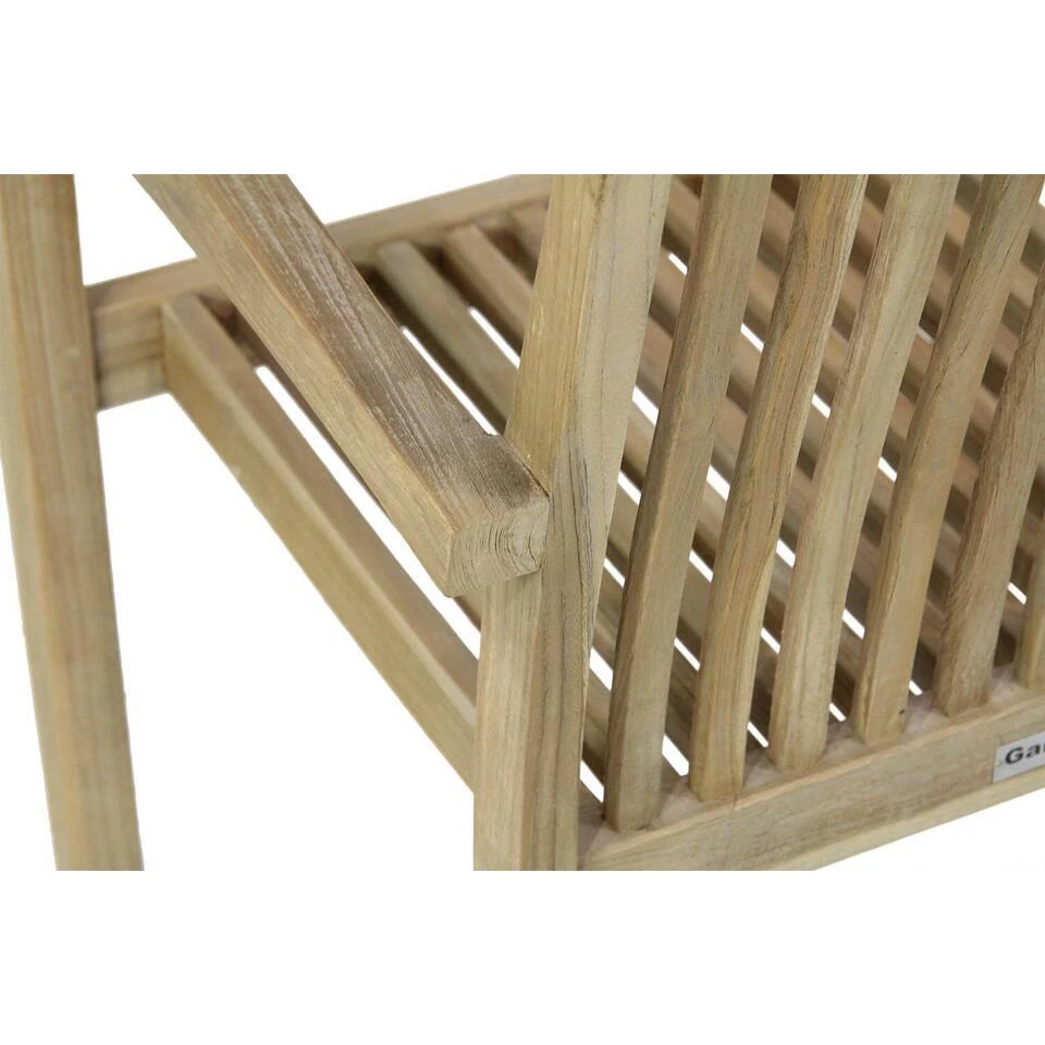 Tuinstoel Stapelbaar Teak Old Teak Greywash Garden Collections Wales 10 Tuinstoel Stapelbaar Teak Old Teak Greywash Garden Collections Wales - Afbeelding 10