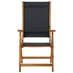 VidaXL - Tuinstoelen Inklapbaar - Bruin - Acacia En Textileen - 6 Stuks -Beliani Winkel 68a5da5d1caf449581f92cbf74c8f1e7