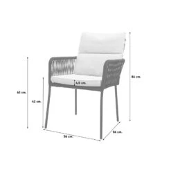 Teresa Dining Rope Tuinstoel - Black 13 Teresa Dining Rope Tuinstoel - Black -Beliani Winkel 69250c7c50854fa0830d5f52c038383f