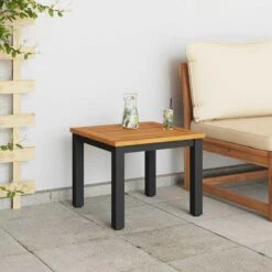 VidaXL - Tuinstafel - Bruin - Massief Acaciahout - 45 X 45 X 38 Cm -Beliani Winkel 69508417240b40a499c0413db94cb4c6