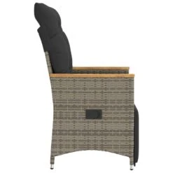 VidaXL - Tuinstoel - Grijs - Poly Rattan -Beliani Winkel 695cd839a33e44589fcb2cb5363d9c48