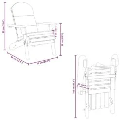 VidaXL - Adirondack Tuinstoel - Kussens - Bruin - Acaciahout - 75x84x90 Cm -Beliani Winkel 6a04b0d78dcd4b39860af1ab9c0d4023