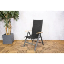 Sens-Line - Pisa Verstelbare Stoel - 65x62x110 - Aluminium -Beliani Winkel 6a0e92ff2fd348099b630eb1cfaa8fcf