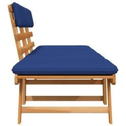 VidaXL - Tuinbank - Blauw - Acaciahout - 190 Cm - 2-in-1 - Met Kussen 17 VidaXL - Tuinbank - Blauw - Acaciahout - 190 Cm - 2-in-1 - Met Kussen -Beliani Winkel 6a3f99ec423e42f3b995acd747d4018c