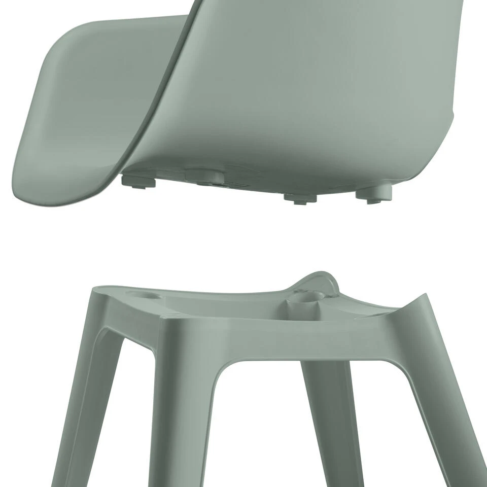 Keter Akola Tuinstoelen - 2 Stuks -56.5x55x80cm - Vintage Green 6 Keter Akola Tuinstoelen - 2 Stuks -56.5x55x80cm - Vintage Green - Afbeelding 6