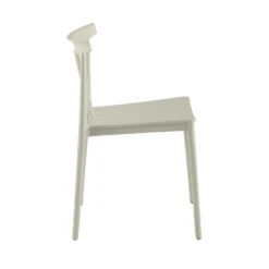 Giga Meubel Tuinstoelen Stapelbaar - Taupe - Kunststof - Set Van 2 -Beliani Winkel 6a7f8b26024d49a8ae6fd5e65b823e15