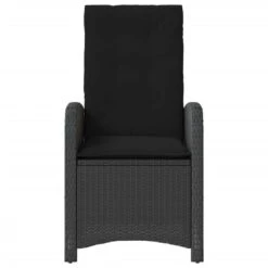 VidaXL - Verstelbare Tuinstoel Met Kussens - Zwart - Poly Rattan -Beliani Winkel 6ae27840d53b4bdda8f47d1c4a16af76