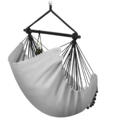 Tectake Hangstoel Malika, Boho-stijl, Draagkracht 150kg, Grijs -Beliani Winkel 6b563ebd220442a5a2a2539dc25a30ac