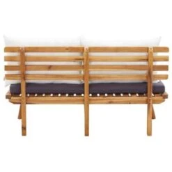 VidaXL Tuinbank Met Kussens 115 Cm Massief Acaciahout -Beliani Winkel 6ca6be32d3bc4b7daf4e334386855916