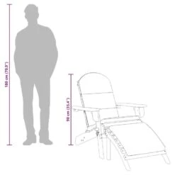 VidaXL - Adirondack Tuinstoel - Voetensteun - Bruin - Acaciahout 75x84x90 Cm -Beliani Winkel 6cac856f45634a18bc303c265e62036c