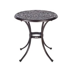 ANDALO - Tuintafel - Bruin - Aluminium -Beliani Winkel 6ce22a59ec624000b4524b4064cd3f53