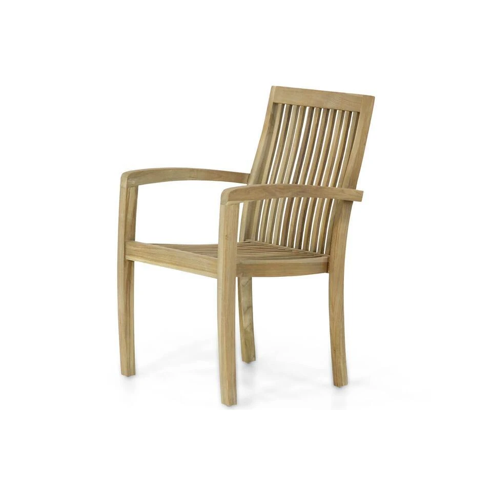 Tuinstoel Stapelbaar Teak Old Teak Greywash Garden Collections Wales 3 Tuinstoel Stapelbaar Teak Old Teak Greywash Garden Collections Wales - Afbeelding 3