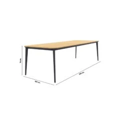 Vdgarde Premium Alaska Tuintafel - Teak/alu - Antraciet - 270x100 Cm 15 Vdgarde Premium Alaska Tuintafel - Teak/alu - Antraciet - 270x100 Cm -Beliani Winkel 6d05ac595b074a7c8144696585f69af9
