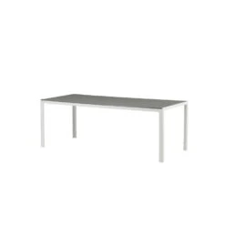Fjôrd Tuintafel Wit Grijs - 150x90x75cm - Break -Beliani Winkel 6d0883994daa4784b1b689712ec691a2